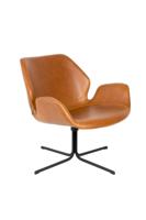 Zuiver Draaibare Fauteuil 'Nikki' Vintage PU leder - thumbnail