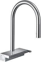 Hansgrohe Aquno Select M81 ééngreeps keukenkraan 170, uittrekbare vuistdouche, 3jet, chroom - thumbnail