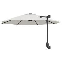Tuinparasol Beige en zwart 248 x 248 x 148 cm - thumbnail