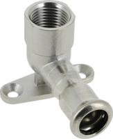 Bonfix Pressfittingen RVS 316L Muurplaat 3/4 x 22 - lange binnendraad (G) x press || (m-profiel) - thumbnail