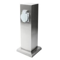 Tuinstopcontact RVS Dubbel buitenstopcontact - thumbnail