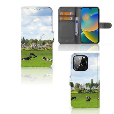 iPhone 14 Pro | Telefoonhoesje | Met pasjeshouder | Koeien iPhone 14 Pro | Telefoonhoesje | Met pasjeshouder | Koeien