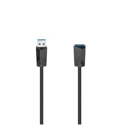 Hama USB 3.0 VERLENGKABEL 1.50M Kabel Zwart Hama USB 3.0 VERLENGKABEL 1.50M Kabel Zwart