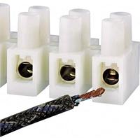 TRU COMPONENTS Kroonsteen Flexibel: 0.5-1.5 mm² Massief: 0.5-1.5 mm² Aantal polen: 12 Wit 10 stuk(s) - thumbnail