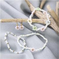 Creativ Company Mini hobbyset sieraden elastische armband en oorbel - thumbnail