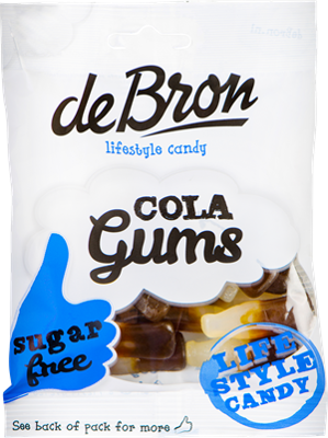 De Bron Suikervrije Cola Gums
