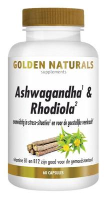 Golden Naturals Ashwagandha & Rhodiola Complex Capsules