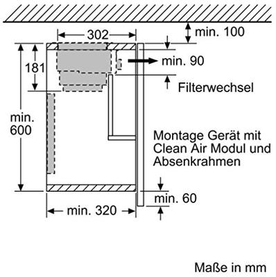 Bosch DWZ1IX1C6 Afzuigkap geïntegreerd - thumbnail