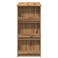 Bartafel met opbergrek 102x50x103,5 cm artisanaal eikenkleurig - thumbnail
