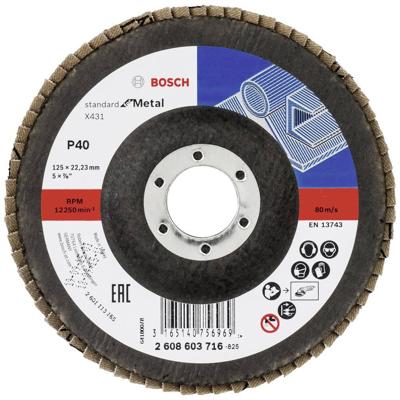 Bosch Accessories 2608603716 X431 Lamellenschijf Diameter 125 mm Boordiameter 22.33 mm Staal 1 stuk(s) Bosch Accessories 2608603716 X431 Lamellenschijf Diameter 125 mm Boordiameter 22.33 mm Staal 1 stuk(s)
