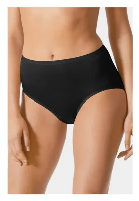 Lights dames tailleslip viscose - Hoog Katoenen dames ondergoed wit en zwart