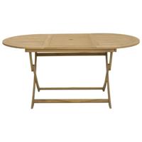 Tuintafel inklapbaar 160x85x75 cm massief acaciahout - thumbnail