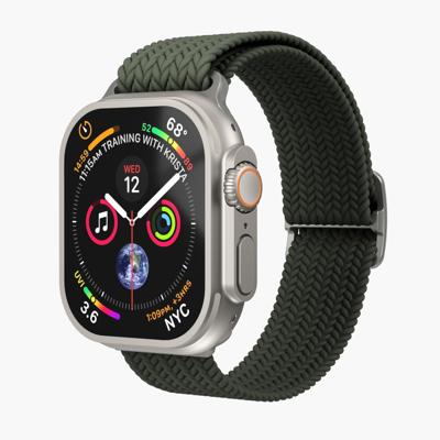 Vonmählen Woven Loop For Apple Watch 40 - 41 - 42mm One Size Silver/Olive