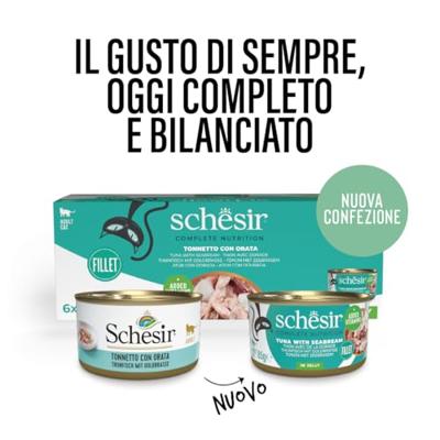 SCHESIR in jelly Tuna with sea bream - nat kattenvoer - 85 g - thumbnail