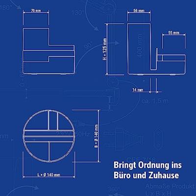 Maul 4117690.ECO 4117690.ECO Bureau organizer Zwart Aantal vakken: 6