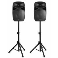 Vonyx VPS122A luidsprekerset met statieven 12 inch, 800W - thumbnail
