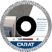 Carat Diamantzaag | Tegels / Natuursteen Brilliant | Ø125X22.23Mm | CDB RACER / CDBM RACER - CDBM125300 - thumbnail