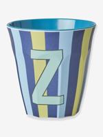Gestreepte melamine mok LETTER Z rice, medium 250 ml meerkleurig - thumbnail