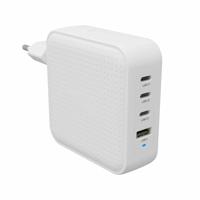 HYPER HyperJuice® 100W USB-C Reislader 100 W 1x USB-A, 3x USB-C USB PD, USB PD 3.0, QC 2.0, QC 3.0, PPS Wit GaN, Met adapter voor Europa, Met adapter voor - thumbnail