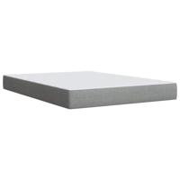 Boxspring met matras stof lichtgrijs 140x190 cm - thumbnail