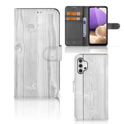Samsung Galaxy A32 4G | Book Style Case | White Wood Samsung Galaxy A32 4G | Book Style Case | White Wood