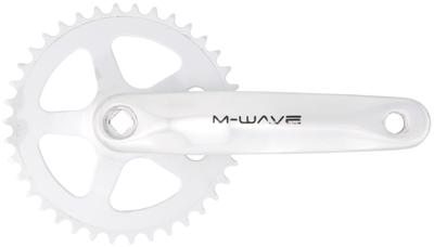 M-WAVE Mighty crankstel crankset 1-speed alu/steel