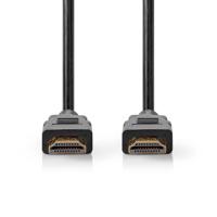 Nedis Premium High Speed ??HDMI™-Kabel met Ethernet | HDMI™ Connector | HDMI™ Connector | 4K@60Hz | 18 Gbps | 1.00 m | Rond | PVC | Zwart | Label - - thumbnail