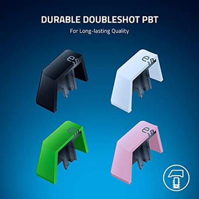 Razer PBT Keycap + Opgerolde Kabel Upgrade Set: Duurzame Doubleshot PBT - Universele Compatibiliteit - Keycap Removal Tool & Stabilisatoren - Tactisch Opgerold & Ontworpen - Gevlochten Vezelkabel -