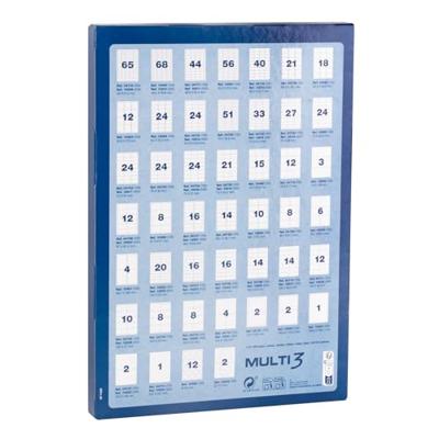 Printerlabels MULTI 3 Wit Recht 100 Lakens 48,5 x 16,9 mm