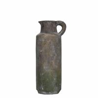 Rechte Kruik Verweerd Cement Mosgroen (29 cm) - thumbnail