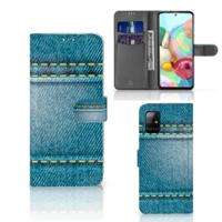 Samsung Galaxy A71 | Wallet Case | met Pasjes | Jeans - thumbnail