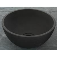 Waskom Imso Lavabo Mini Tondo Basalto Nero 26x13cm - thumbnail