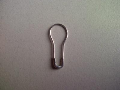 Veiligheidsspeld lampvormig 22mm vernick