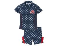 Playshoes tweedelige zwemsuit Hartjes Marine-110-116 - thumbnail