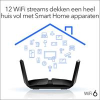 AX6000 NETGEAR Nighthawk RAX120 Wi-Fi 6 router (12 stream AX12, tot 6 Gbps, dekking voor grote woningen en woningen tot 200 m², 4 x 1G en 1 x 2,5/5G LAN, 2 x USB 3.0, WPA3, voor iPhone 11 en S20) - thumbnail
