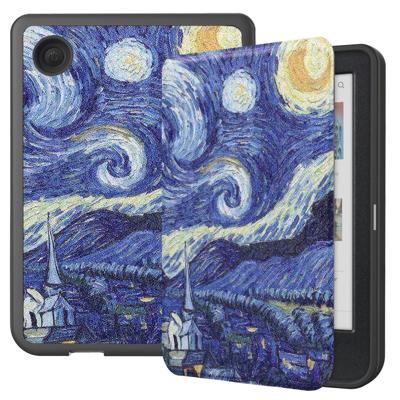 Lunso Kobo Clara BW / Clara Colour hoes (6 inch) - sleepcover - Van Gogh Sterrennacht Lunso Kobo Clara BW / Clara Colour hoes (6 inch) - sleepcover - Van Gogh Sterrennacht