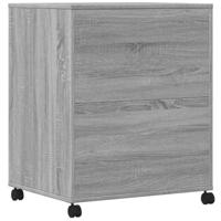 Printerkastje met wielen 60x48x74 cm grijs sonoma eikenkleur - thumbnail