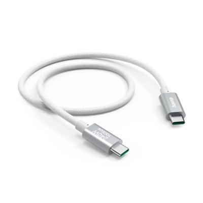 Hama Oplaadkabel USB C - USB C Full-Featured USB 3.2 GEN2 10Gbit/s 150 cm Wit/Aluminium Hama Oplaadkabel USB C - USB C Full-Featured USB 3.2 GEN2 10Gbit/s 150 cm Wit/Aluminium