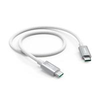 Hama Oplaadkabel USB C - USB C Full-Featured USB 3.2 GEN2 10Gbit/s 150 cm Wit/Aluminium - thumbnail