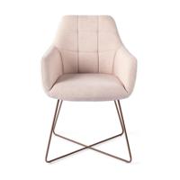 Jesper Home Eetkamerstoel 'Noto' Cross Rose, kleur Petal Pink - thumbnail