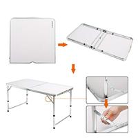 Camping zitgroep 5-delig Wit Aluminium Opvouwbaar - thumbnail