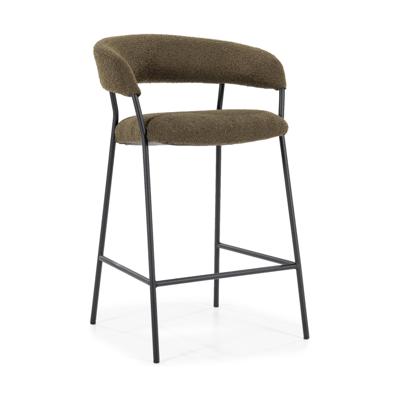 Eleonora Barkruk 'Luka' Bouclé, kleur Groen (zithoogte 68cm)