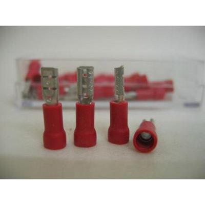 Bofix Kabelschoen plat 2.8 mm. vrouw rood