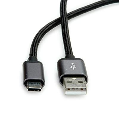 ROLINE USB 2.0 Kabel, C - A, M/M, zwart, 0,8 m ROLINE USB 2.0 Kabel, C - A, M/M, zwart, 0,8 m