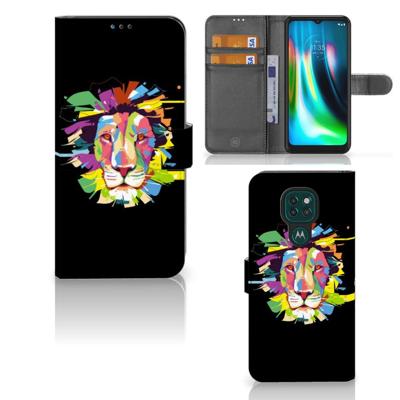 Motorola Moto G9 Play | E7 Plus Leuk Hoesje Lion Color Motorola Moto G9 Play | E7 Plus Leuk Hoesje Lion Color