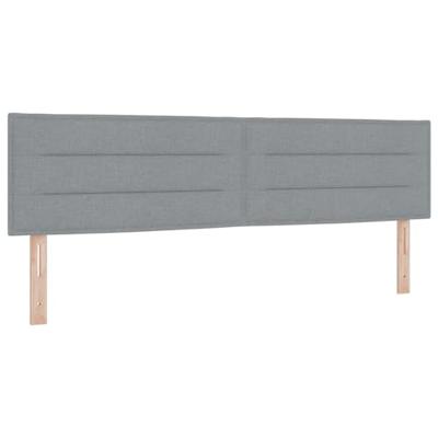 Boxspringbed met matras Lichtgrijs 180 x 200 cm Stof
