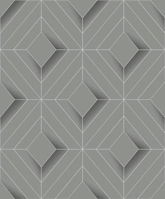 Dutch Wallcoverings Behang Galactik Ruit Grijs L614-09