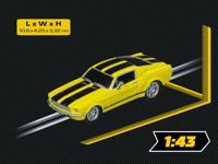 Carrera 20064212 GO!!! Auto Ford Mustang 67 - Racing Yellow - thumbnail