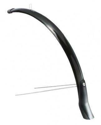 Voorspatbord Eurofender Snello 28" x 46 mm - zwart