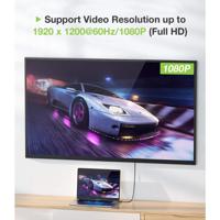 TECHly VGA aansluitkabel 1,80 m ICOC-DSP-V-018 zwart [1x DisplayPort-stekker-1x VG - thumbnail
